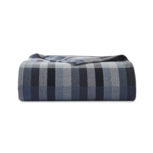 eddie bauer - queen blanket, cozy cotton bedding, home decor for all seasons (windsor blue, queen)