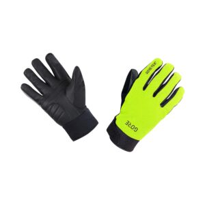 gore wear c5 thermo gloves gore-tex, l, neon yellow/black