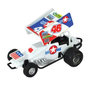 Kipp Brothers Sprint Car Pull Back Racing Toy Cars with Decals - Pack of 8