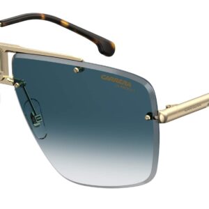 Carrera 1016/S Navigator Sunglasses, Gold/Blue Shaded, 64mm, 11mm