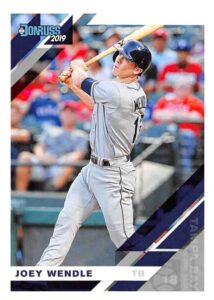 2019 donruss #83 joey wendle tampa bay rays baseball card