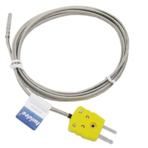 twidec/2m with plug stainless steel k-type sensor probes metal headprobe for thermocouple sensor & meter temperature controller(temperature range:0~600°c) mt-6340-c 4x30mm