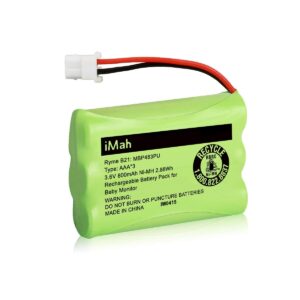 iMah Ryme B21 Battery Compatible with Motorola Baby Monitor MBP33XL (only fits MBP33S MBP36 MBP36S newer 800mAh version) MBP481 MBP482 MBP483 (Don't fit MBP33 MBP33S MBP36 MBP36S older 900mAh version)