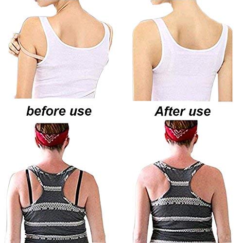 Fnoko Bra Strap Clips Anti-Slip Buckles Conceal Straps - for Back for Women 15 Pack (15 Pack)