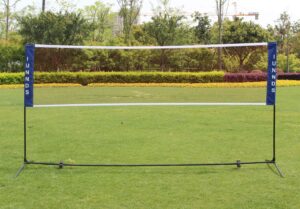 sports god portable badminton volleyball tennis net set with stand/frame (14 ft)