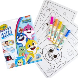 Crayola Baby Shark Color Wonder Pages, Mess Free Coloring For Toddlers, Toddler Coloring Activity, Travel Toy, Gift for Kids