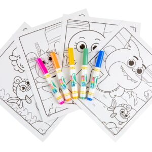 Crayola Baby Shark Color Wonder Pages, Mess Free Coloring For Toddlers, Toddler Coloring Activity, Travel Toy, Gift for Kids