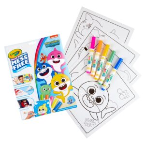 Crayola Baby Shark Color Wonder Pages, Mess Free Coloring For Toddlers, Toddler Coloring Activity, Travel Toy, Gift for Kids