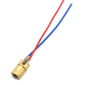 Tegg 10 PCS Mini 650nm 6mm 5mW Red Laser Dot Diode Module Copper Head 3.3V