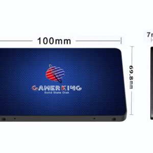 GAMERKING SSD 64GB SATAIII 2.5 inch 6Gb/s 7MM Internal Solid State Drive for PC Laptop Desktop Hard Drive SSDSSD (64GB, 2.5-SATA Ⅲ)