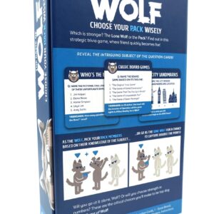 Gray Matters Games The Game of Wolf a Trivia Game for Friends, Families and Teens