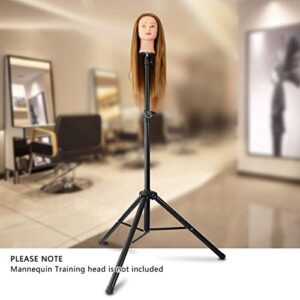 Wig Stand Tripod Mannequin Head Stand Heavy Duty Metal Adjustable Wig Head Stand for Canvas Block Head Styling Making Wigs Displaying Cosmetology Hairdressing Training Manikin Head with Carry Bag