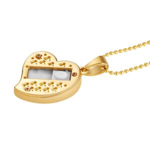 GARRULAX USB Flash Drive, Diamond Heart 8GB / 16GB / 32GB USB2.0 Waterproof USB Memory Stick Date Storage Pendrive Thumb Drives (16GB, Gold Heart)