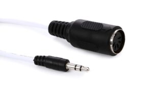 1010music midi adapter - male 3.5 millimeters trs to female 5 pin din