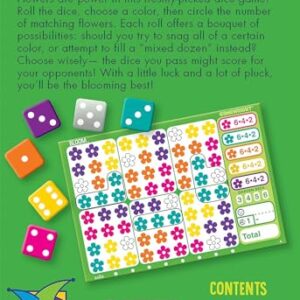 Gamewright - Bloom - The Colorful Wild Flower Roll and Write Dice Game, 5"