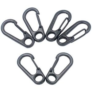 DGOL 15pcs Zinc Alloy Mini Paracord Hook Rope Small EDC Carabiner Clip,Molle Clasp Cord Clasp Fastener Holder