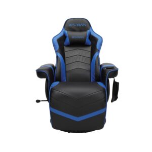 RESPAWN 900 Gaming Recliner - Video Games Console Recliner Chair, Computer Recliner, Adjustable Leg Rest and Recline, Recliner with Cupholder, Reclining Gaming Chair with Footrest - Blue