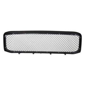 Spec-D Tuning Glossy Black ABS Honeycomb Mesh Hood Grille 1PC Compatible with 1999-2004 Ford F250 F350 Super Duty