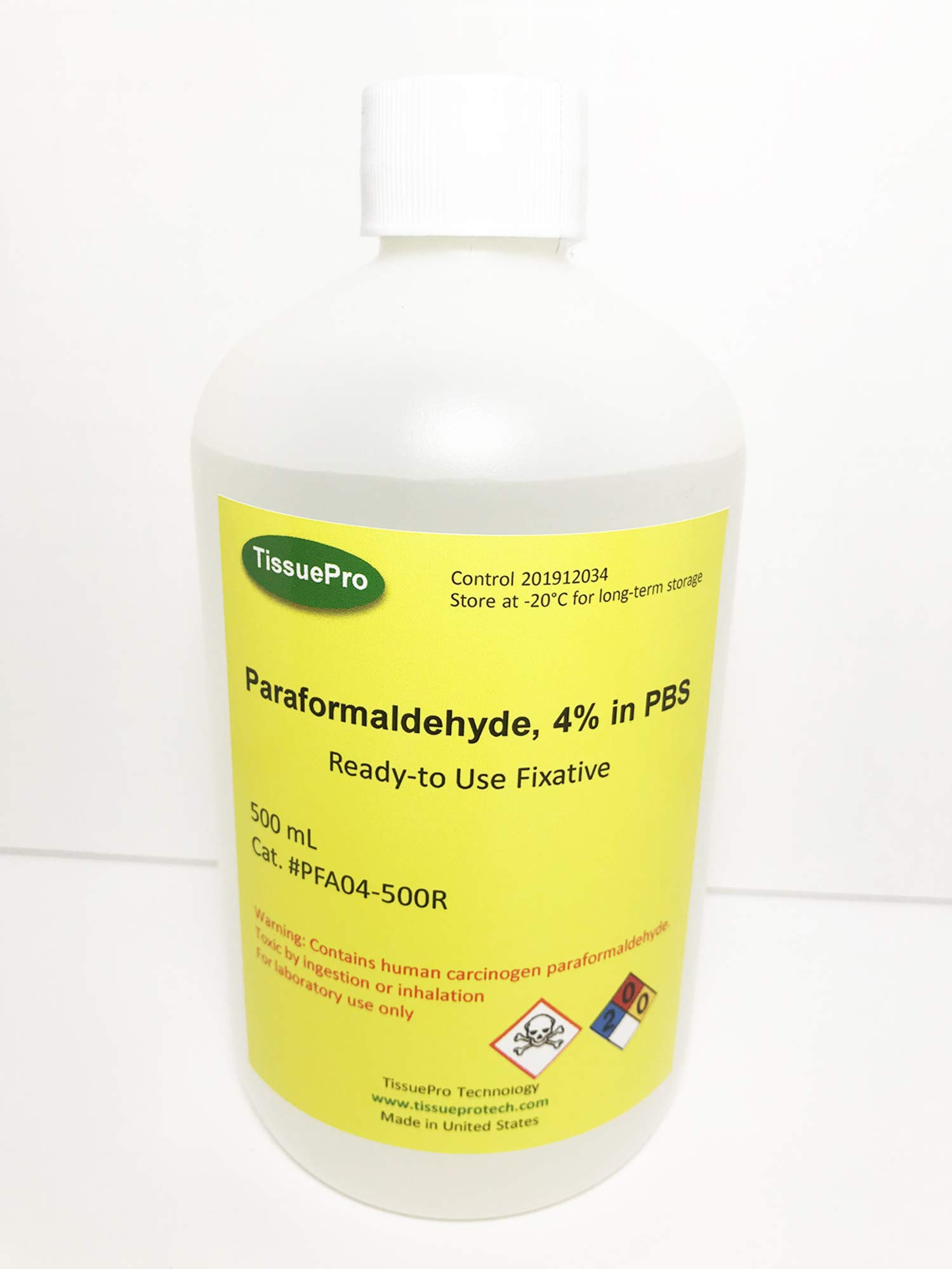 Paraformaldehyde, 4% in PBS - 500 mL - PFA04-500R