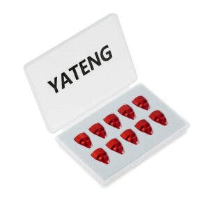 YATENG (10 Pack) Anodized Aluminum Computer Case screws (6-32 Thread) for Computer Cover / Power Supply / PCI Slots / Hard Drives DIY Personality Modification & beautification (Red)