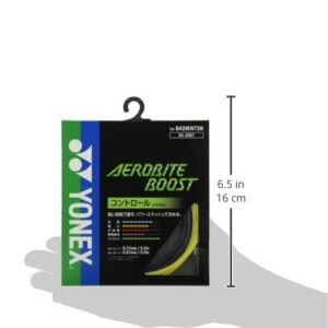 YONEX BG Aerobite Boost Badminton String (Gray/Yellow)