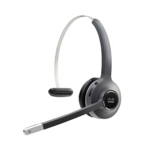 CISCO Headset 561, Wireless Single On-Ear Digital Enhanced Cordless Telecommunications Headset with Standard Base for US & Canada, Charcoal, 1-Year Limited Liability Warranty (CP-HS-WL-561-S-US=)