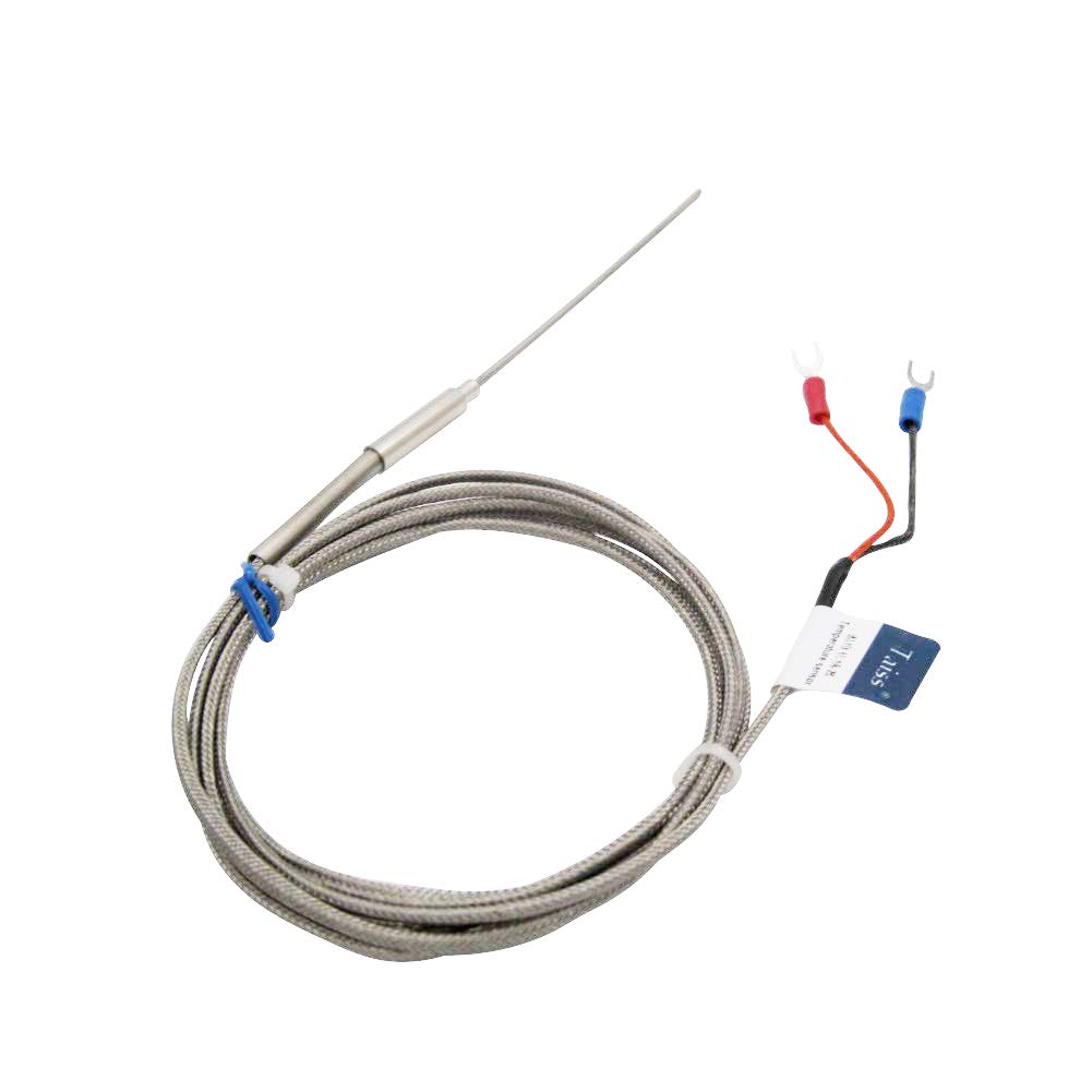 K Type Thermistor Temperature Sensor Probe Range from 0 to 600 °C Temperature Controller, 100mm/4" Long Probe Thermocouple, Probe can be Easily Bent Diameter :2mm/0.08" (2X100X2M) MT-6320-100mm