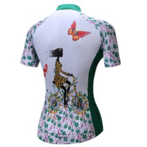 Cycling Jersey Women Short Sleeve Bike Shirts Bicycle Jacket Clothing M