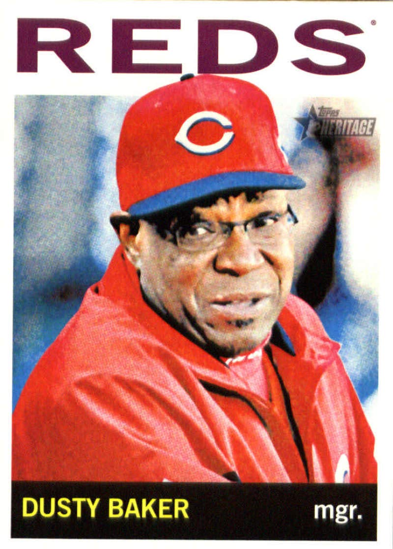 2013 Topps Heritage #207 Dusty Baker Reds MLB Baseball Card NM-MT
