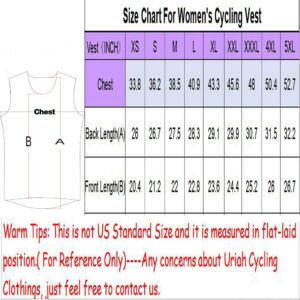 Uriah Women's Cycling Vest Reflective with Rear Zippered Bag Big Universe Size XL