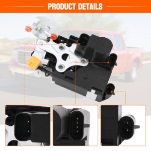 Door Lock Latch Actuator - Front Left Driver Side - Compatible with 2001-2007 Cadillac Escalade Chevy Avalanche, Silverado, Suburban, Tahoe GMC Sierra, Yukon - Replaces 931-318, 15110643, 15053681