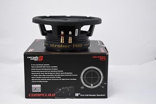 CERWIN-VEGA! 8" Stroker Pro Series Midrange 200W RMS Speakers - The Ultimate 4-Ohm Component Speakers Set for Your Car Audio System, Unleash Epic Sound CVMPCL8.0