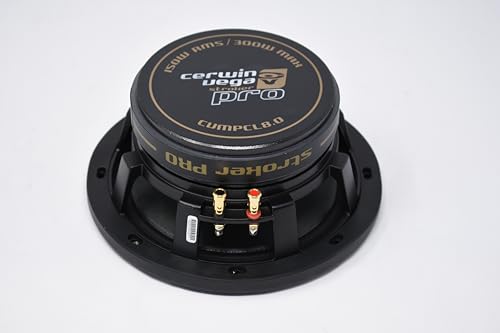 CERWIN-VEGA! 8" Stroker Pro Series Midrange 200W RMS Speakers - The Ultimate 4-Ohm Component Speakers Set for Your Car Audio System, Unleash Epic Sound CVMPCL8.0