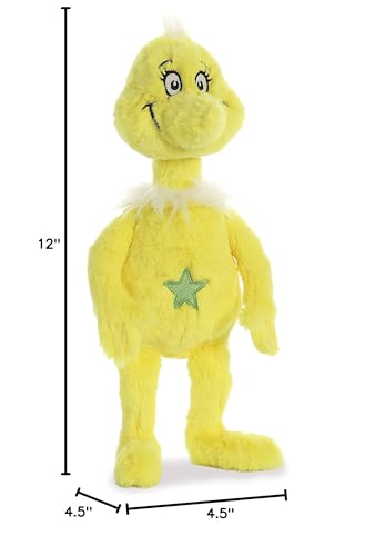 Aurora® Whimsical Dr. Seuss™ Sneetch Stuffed Animal - Magical Storytelling - Literary Inspiration - Yellow 12 Inches