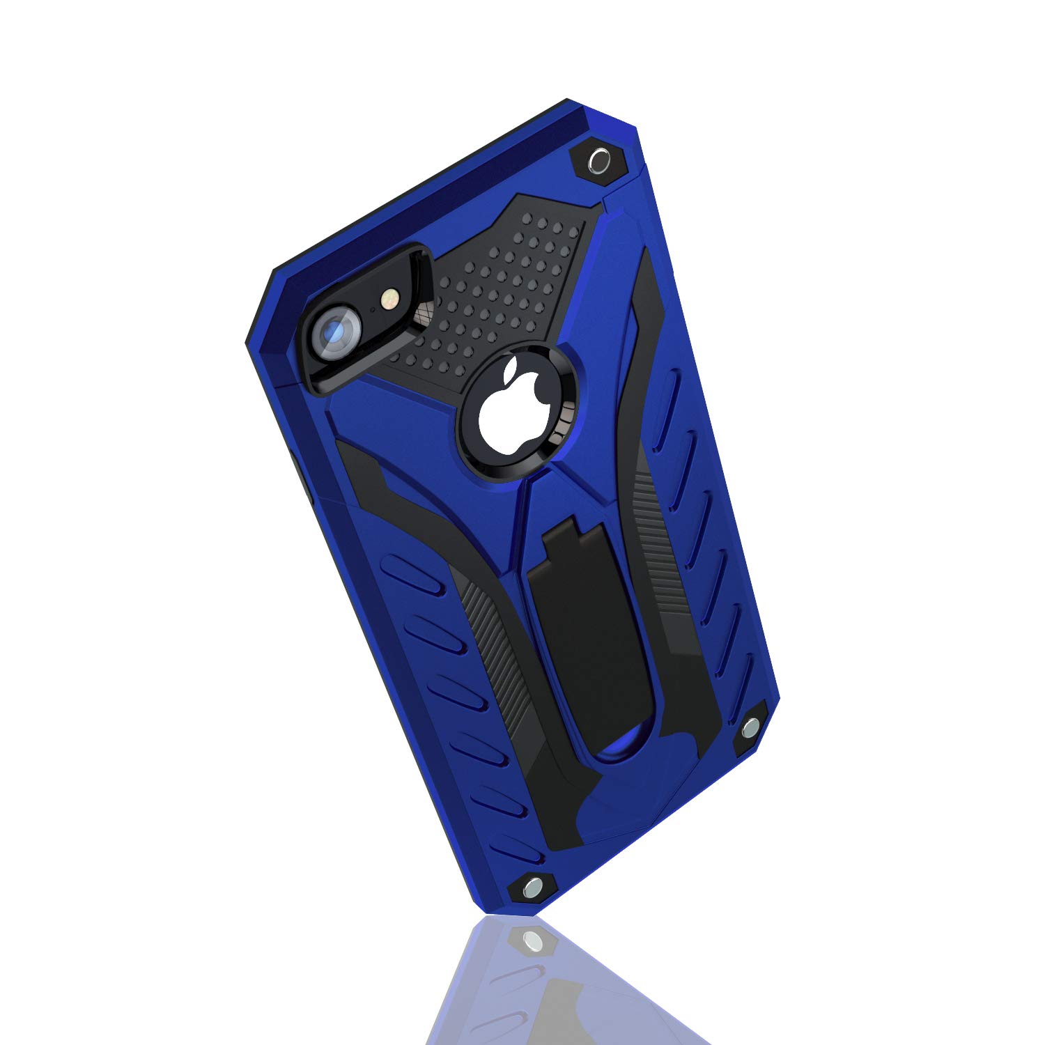 Kitoo Designed for iPhone SE 2022 | Designed for iPhone 7/8 Case | Designed for iPhone SE 2020 Cases with Kickstand, Military Grade 12ft. Drop Tested - Blue