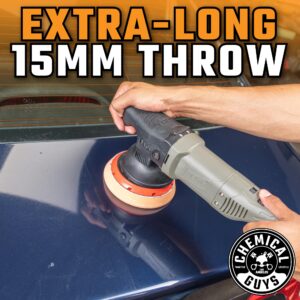 Chemical Guys TORQ15DA 15MM Long-Throw Random Orbital Polisher Kit, Digital Display, (Safe for Cars, Trucks, SUVs, & More) 900W, 15mm Orbit - 8 Items