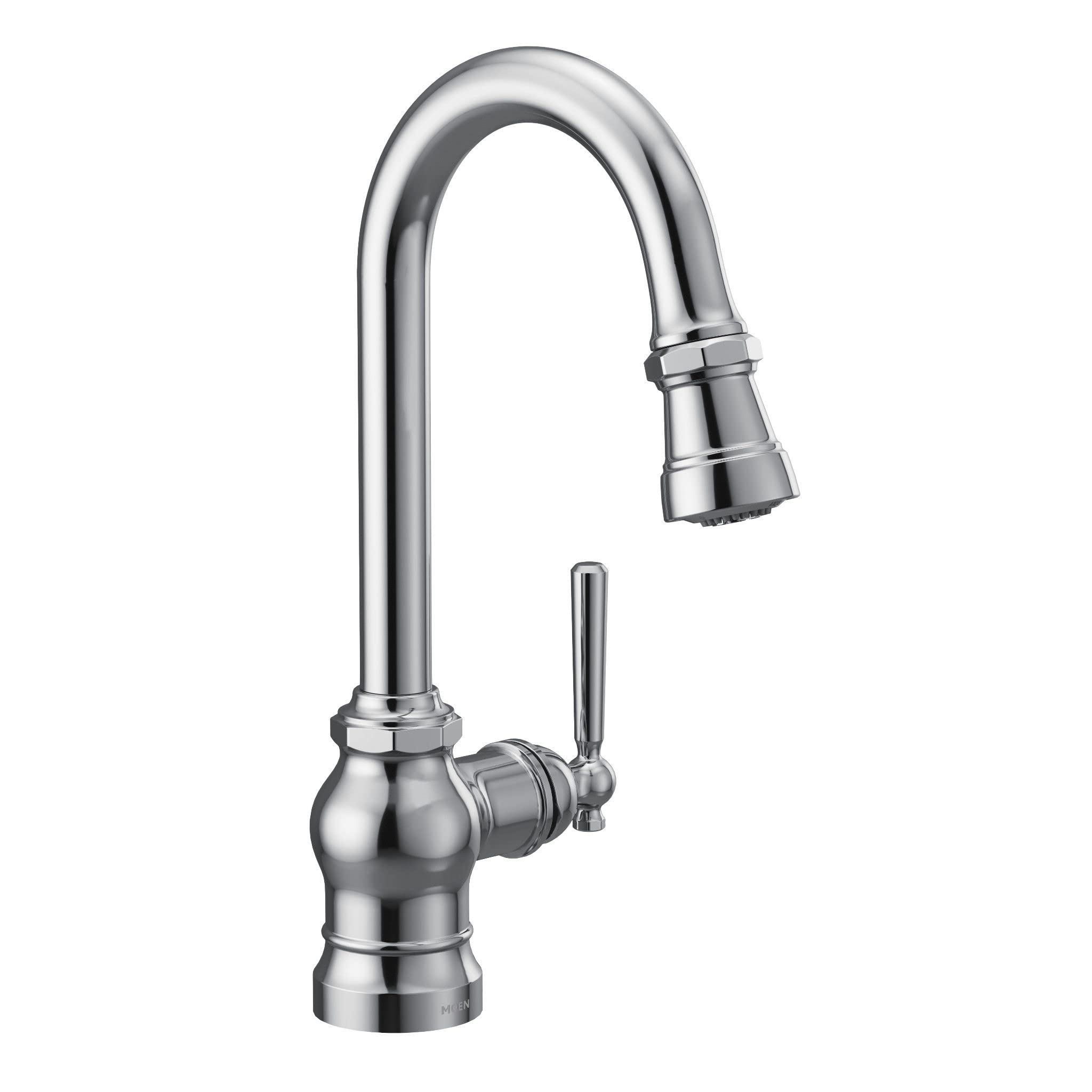 Moen S72003 Paterson One-Handle Pull-down Kitchen Faucet with Power Boost, Includes Interchangeable Handle, Chrome