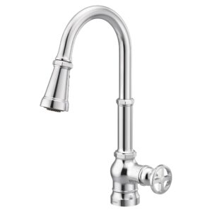 Moen S72003 Paterson One-Handle Pull-down Kitchen Faucet with Power Boost, Includes Interchangeable Handle, Chrome