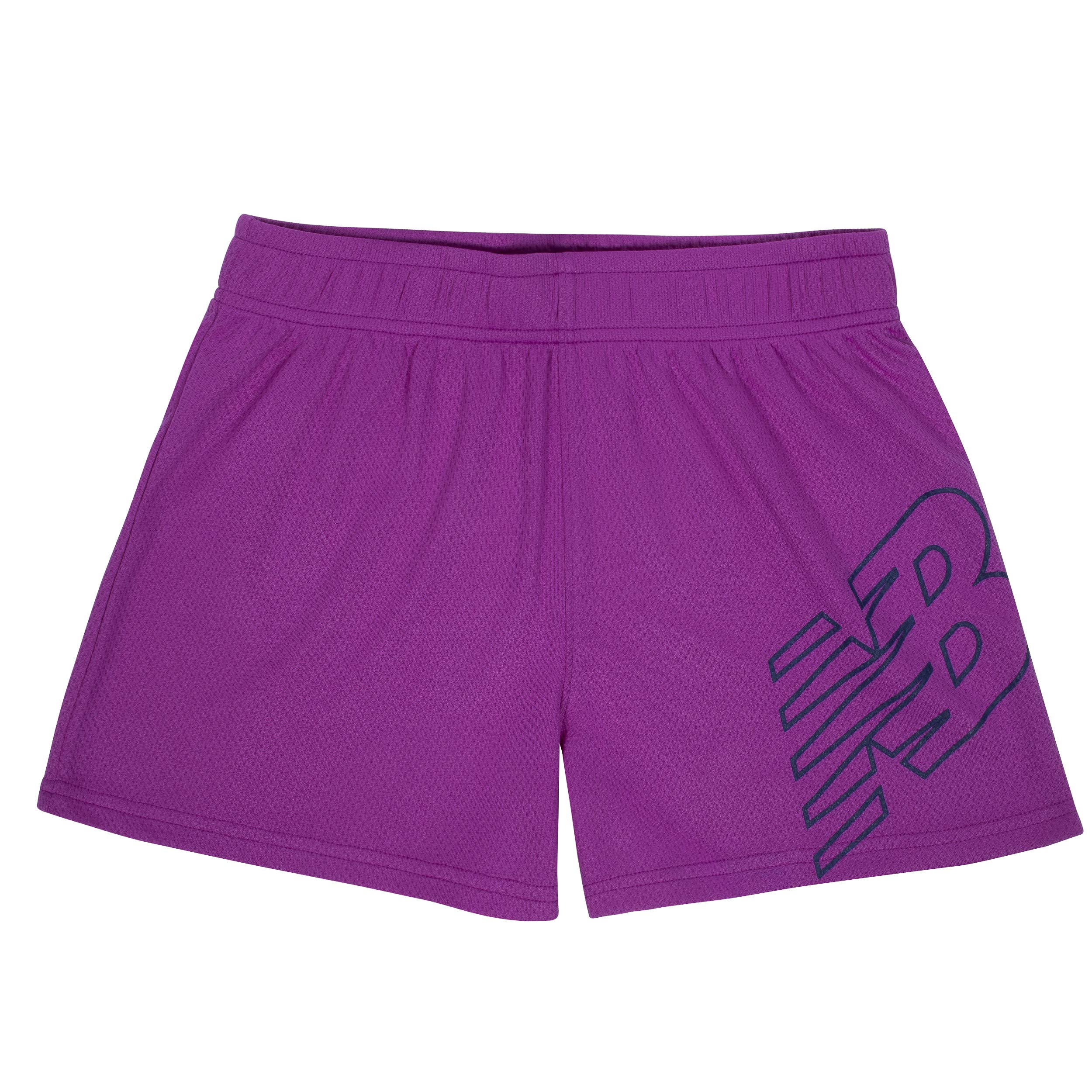 New Balance Kids Girls' Big Core Short, Voltage Violet, Med