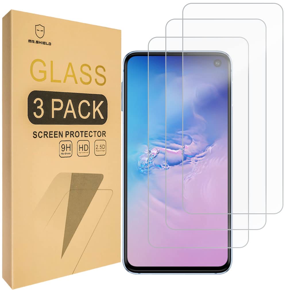 Mr.Shield [3-PACK] Designed For Samsung Galaxy S10e [Tempered Glass] Screen Protector