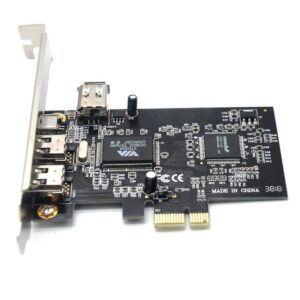 Padarsey PCIe 3 Ports 1394A Firewire Expansion Card, PCI Express (1X) to External IEEE 1394 Adapter Controller (2 x 6 Pin + 1 x 4 Pin) with Low Profile Bracket for Desktop PC and DV Connection