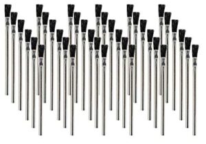 pro grade - acid brushes - 36 count 3/8 inch boar hair acid flux brushes