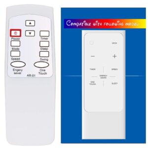 Replacement for Ocean Breeze Air Conditioner Remote Control RG15A(B)/E RG15A1(B)/E RG15A2(B)/E