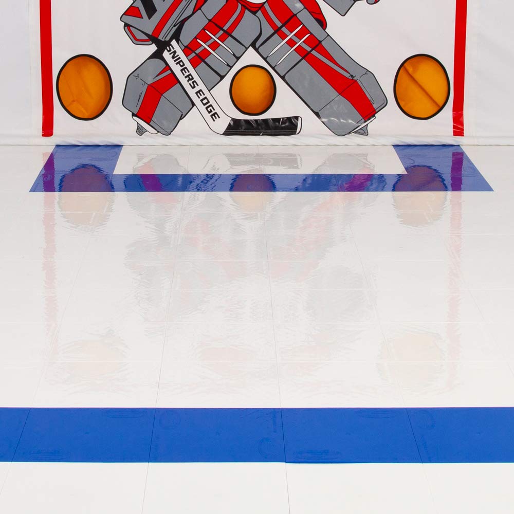 Snipers Edge Hockey - Dryland Slick Tiles - 20 White 12" by 12" Squares - Simulates Real Ice, Easy to Assemble, Premium Grade UV Coating for Protection