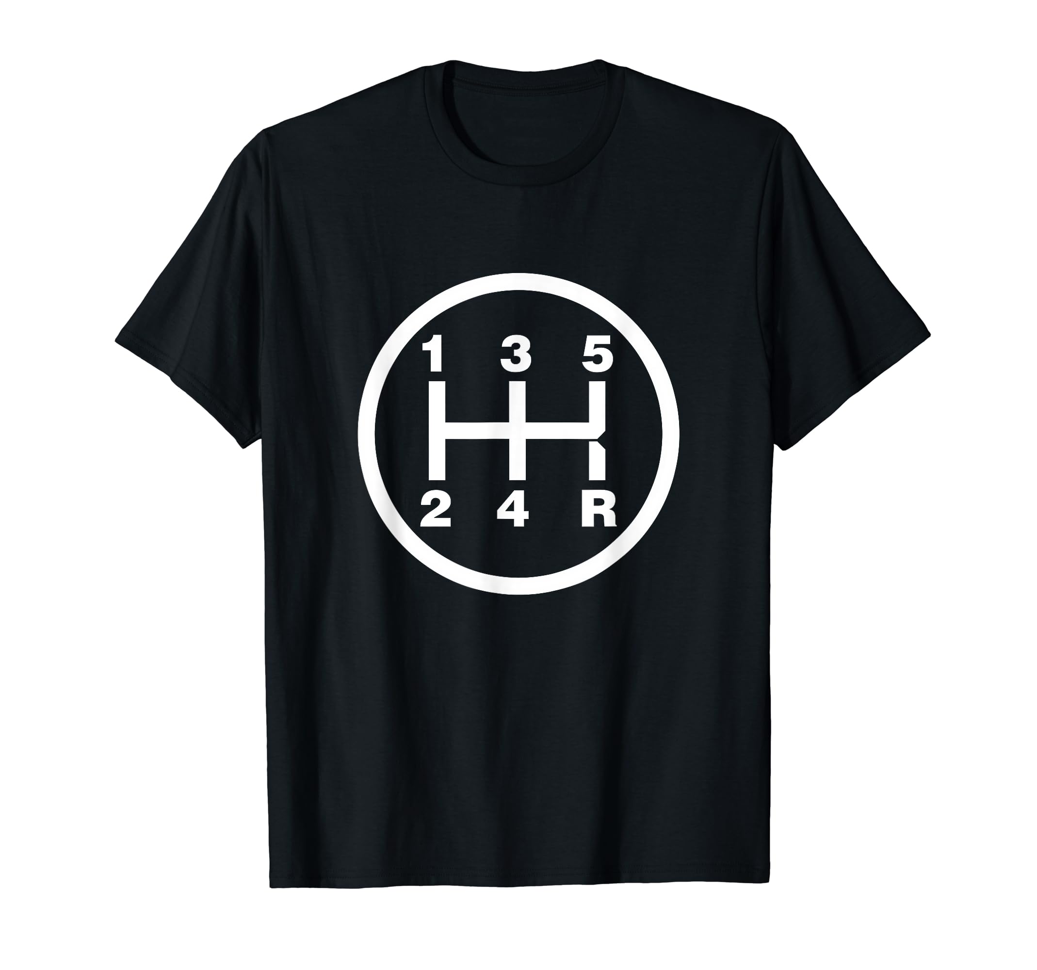 5 Speed Manual Transmission Stick Driving Car Guy T-Shirt