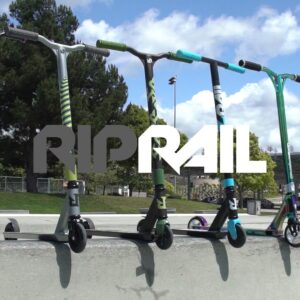 Riprail Mission Stunt Scooter for Skatepark. Pro Scooter for Kids 43" Inches and Up. Unisex Trick Scooter for All Skill Levels. Performance BMX Scooter for Beginner or Professional - Black/Blue