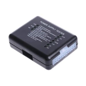 Optimal Shop 20/24 4/6/8 Pin Power Supply Tester for SATA,IDE,HDD,ATX,ITX,BYI Connectors-Black