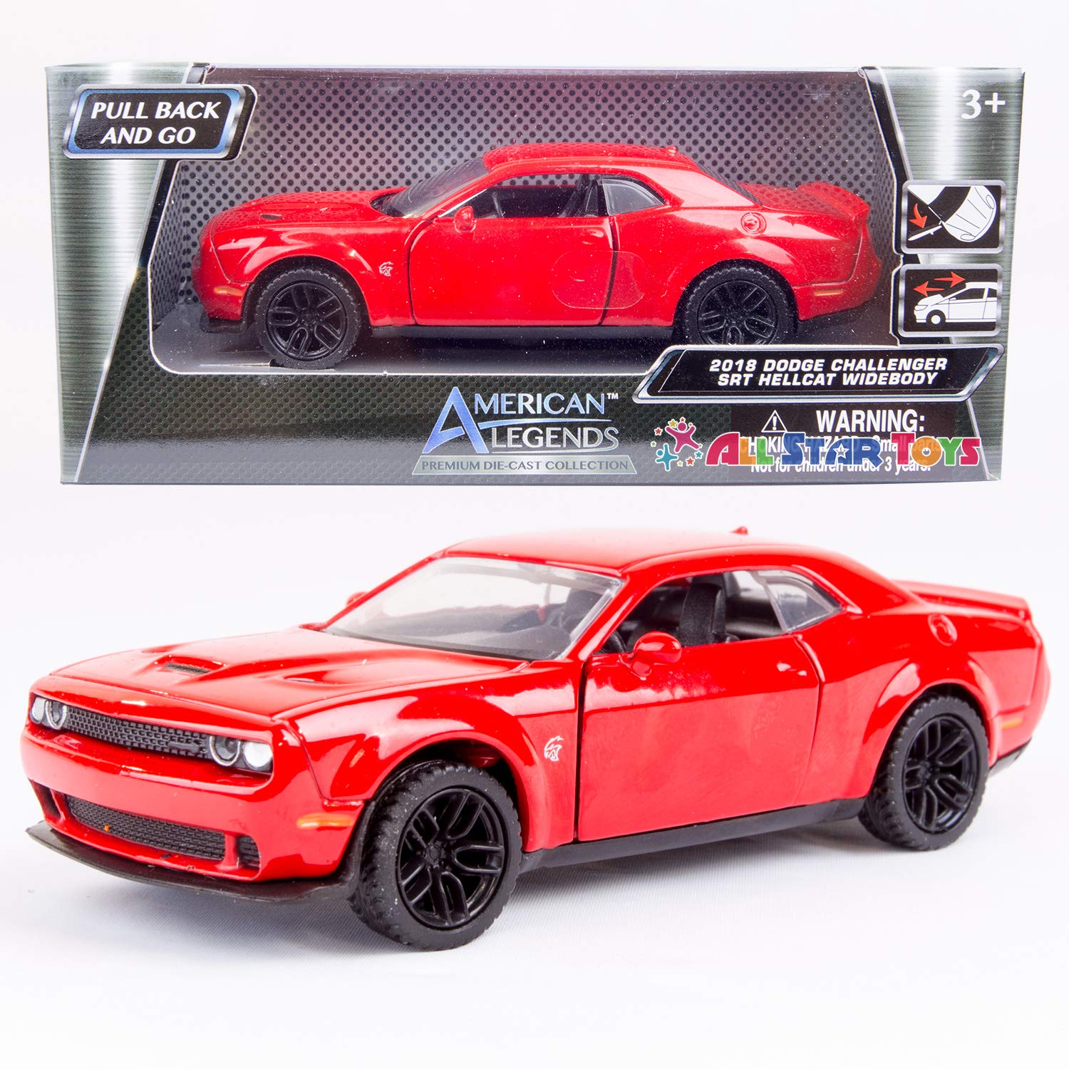 American Legends ( RED 2018 Dodge Challenger Hellcat Widebody