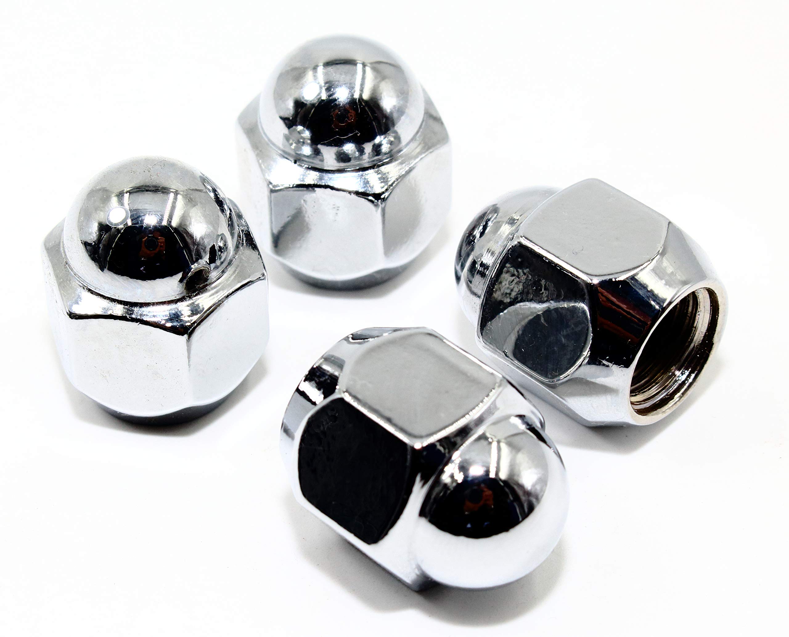 Set of 20 Veritek 12x1.25mm 3/4 Hex 0.95 Inch Chrome OEM Factory Style Acorn Conical Seat Dome Top Lug Nuts for Subaru Factory Wheels