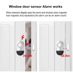 Door Window Alarm, 120DB Door Alarms for Kids Safety, Door Chime for Store Home